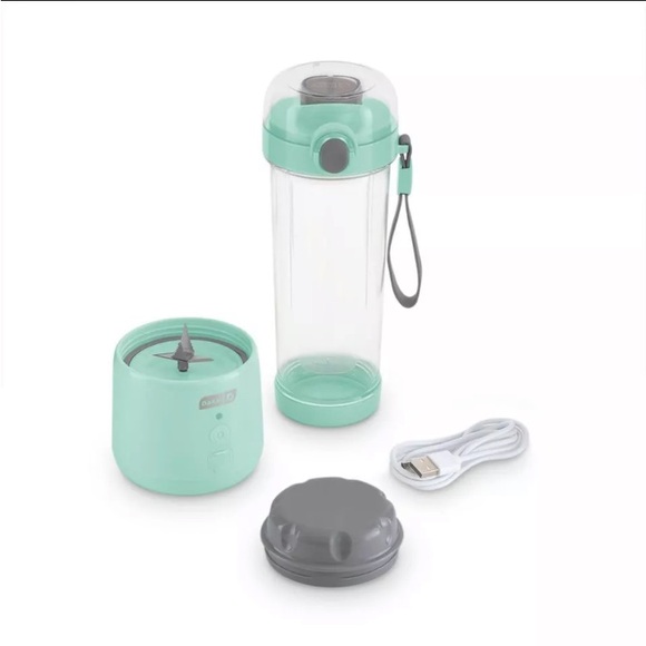 NWT Dash 16oz Personal Portable USB-C Blender - Aqua Blue NEW - Picture 3 of 7